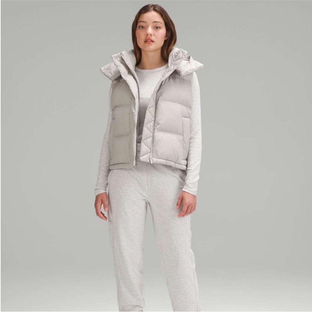 Lululemon Wonder Puff Cropped Vest – Natural Ivory